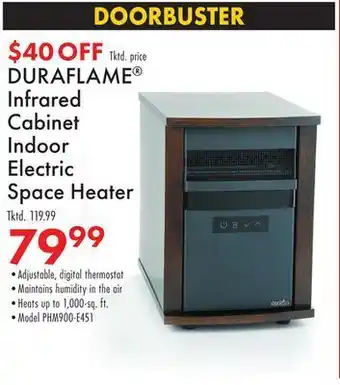 Boscov's Duraflame® infrared cabinet indoor electric space heater offer
