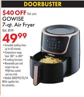 Boscov's Gowise 7-qt. air fryer offer