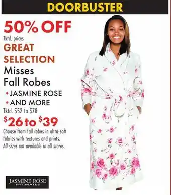 Boscov's Great selection misses fall robes offer