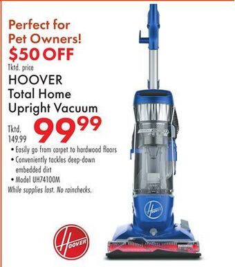 Boscov's Hoover total home upright vacuum offer