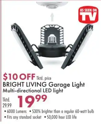 Boscov's Bright living garage light offer