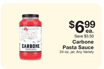Fairway Store Market Carbone pasta sauce offer