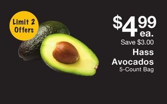 Fairway Store Market Hass avocados offer