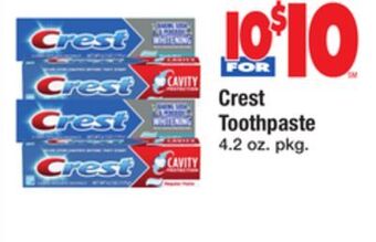 ACME Crest toothpaste offer