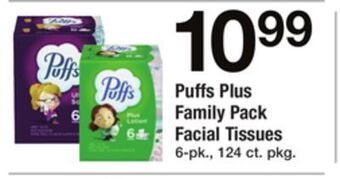 ACME Puffs plus family pack facial tissues offer