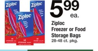 ACME Ziploc freezer or food storage bags offer