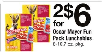 ACME Oscar mayer fun pack lunchables offer