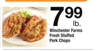ACME Winchester farms fresh stuffed pork chops offer