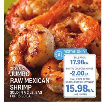 Kings Food Markets Jumbo raw mexican shrimp offer