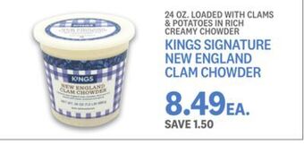 Kings Food Markets Kings signature new england clam chowder offer