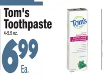 King Kullen Tom's toothpaste offer