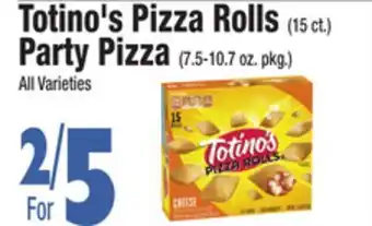 King Kullen Totino's pizza rolls (15 ct.) party pizza (7.5-10.7 oz. pkg.) offer