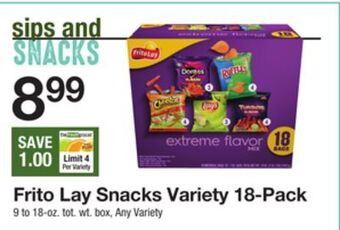 The Fresh Grocer Snacks variety 18-pack offer