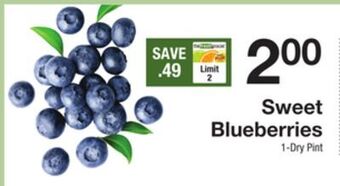 The Fresh Grocer Sweet blueberries offer