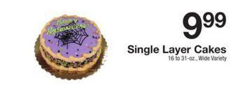 The Fresh Grocer Single layer cakes offer