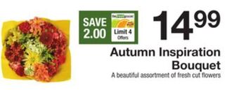 The Fresh Grocer Autumn inspiration bouquet offer