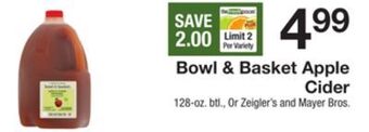 The Fresh Grocer Apple cider offer