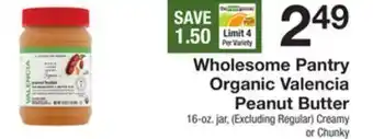 The Fresh Grocer Organic valencia peanut butter offer