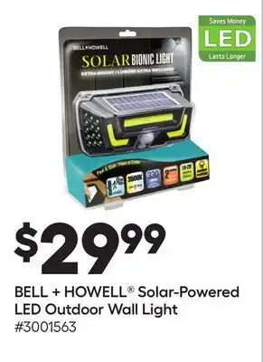 Lowe's Bell + howell® solar-powered led outdoor wall light offer