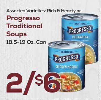 DeCicco & Sons Progresso traditional soups offer