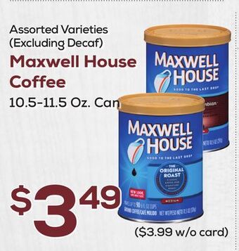 DeCicco & Sons Maxwell house coffee offer