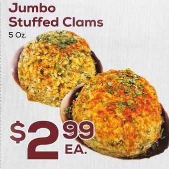 DeCicco & Sons Jumbo stuffed clams offer