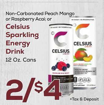 DeCicco & Sons Celsius sparkling energy drink offer