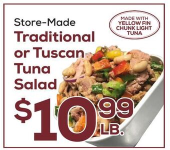 DeCicco & Sons Traditional or tuscan tuna salad offer