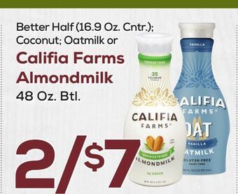 DeCicco & Sons Califia farms almondmilk, 48 oz. btl. offer