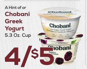 DeCicco & Sons Chobani greek yogurt offer