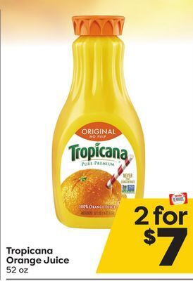 Weis Markets Tropicana orange juice offer