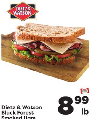Weis Markets Dietz & watson black forest smoked ham offer