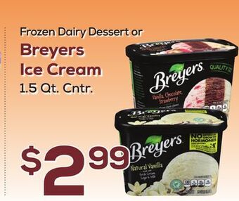 DeCicco & Sons Breyers ice cream offer