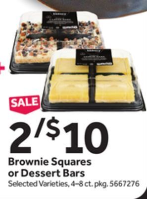 Stop&Shop Brownie squares or dessert bars offer