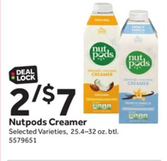 Stop&Shop Nutpods creamer offer