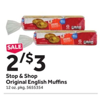 Stop&Shop Stop & shop original english muffins offer