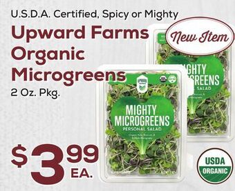 DeCicco & Sons Upward farms organic microgreens offer