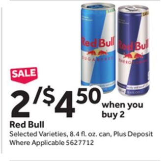 Stop&Shop Red bull offer