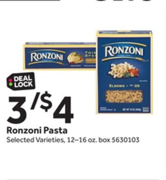 Stop&Shop Ronzoni pasta offer