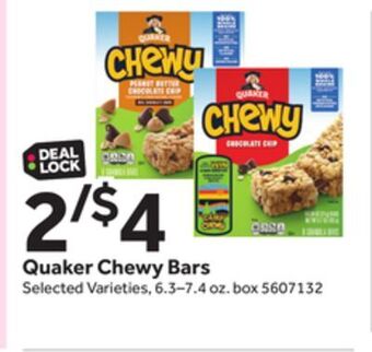 Stop&Shop Quaker chewy bars offer