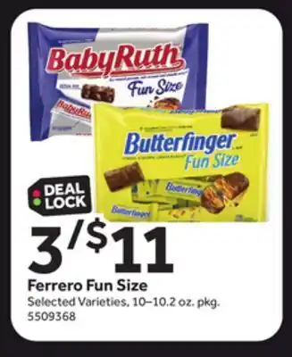 Stop&Shop Ferrero fun size offer