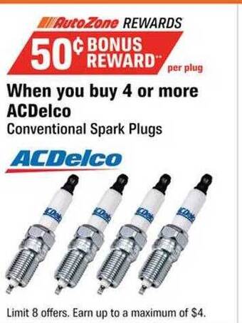 AutoZone Acdelco conventional spark plugs offer