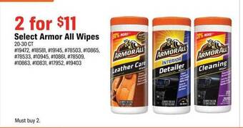 Select armor all wipes