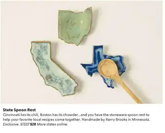 Uncommon Goods State spoon rest offer