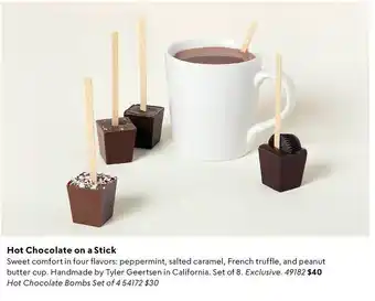 Uncommon Goods Hot chocolate on a stick offer