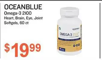 Health Mart Oceanblue Omega-3 2100 Heart, Brain, Eye, Joint Softgels, 60 Ct offer
