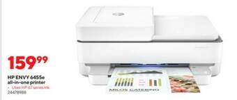 Staples Hp Envy 6455e All-in-one Printer offer