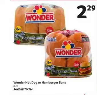 Winn Dixie Wonder Hot Dog Or Hamburger Buns offer