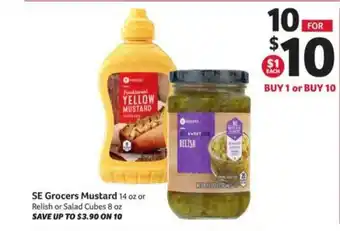Winn Dixie Se Grocers Mustard Or Relish Or Salad Cubes offer