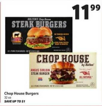 Winn Dixie Chop House Burgers offer